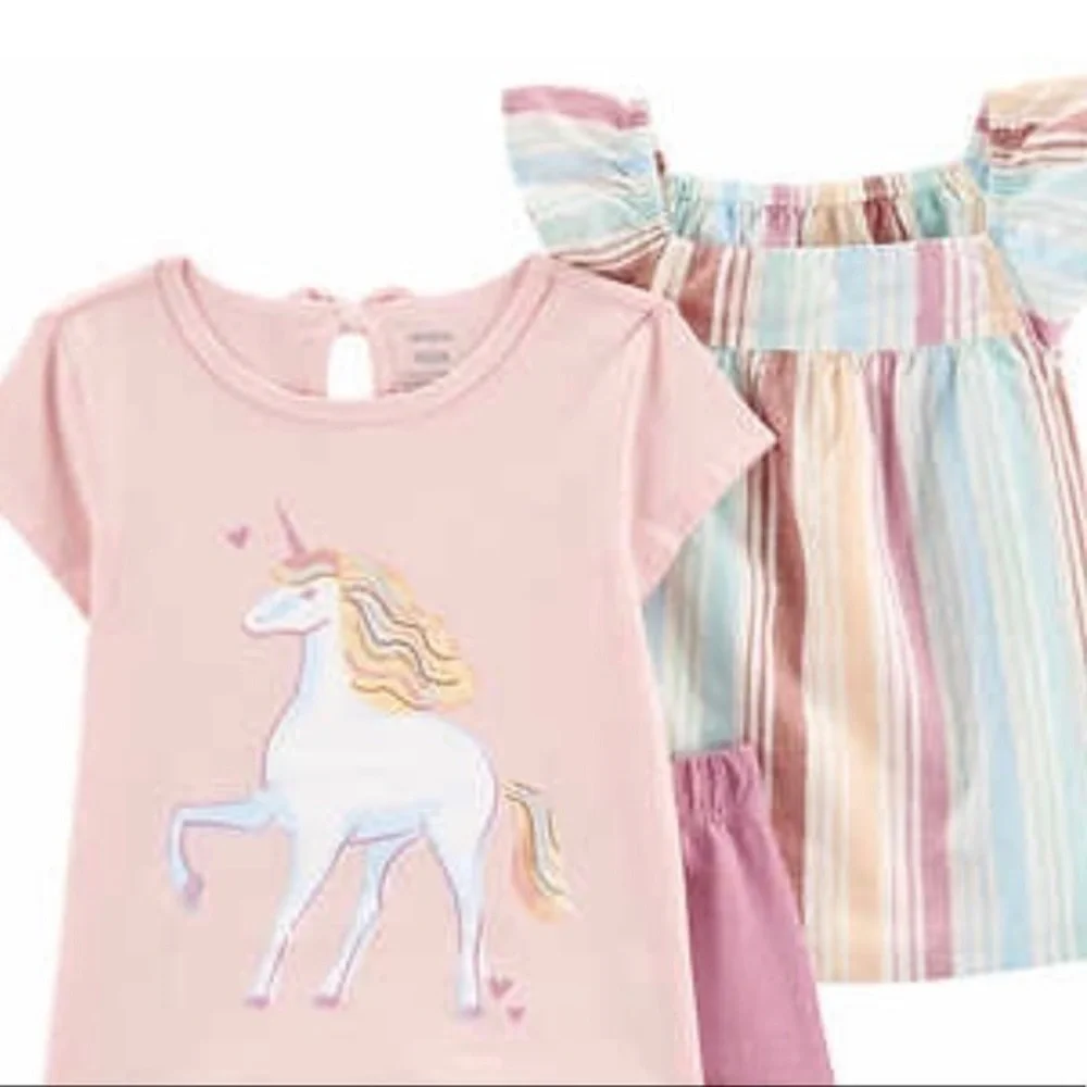 NWT! Carters three piece mix and match outfits